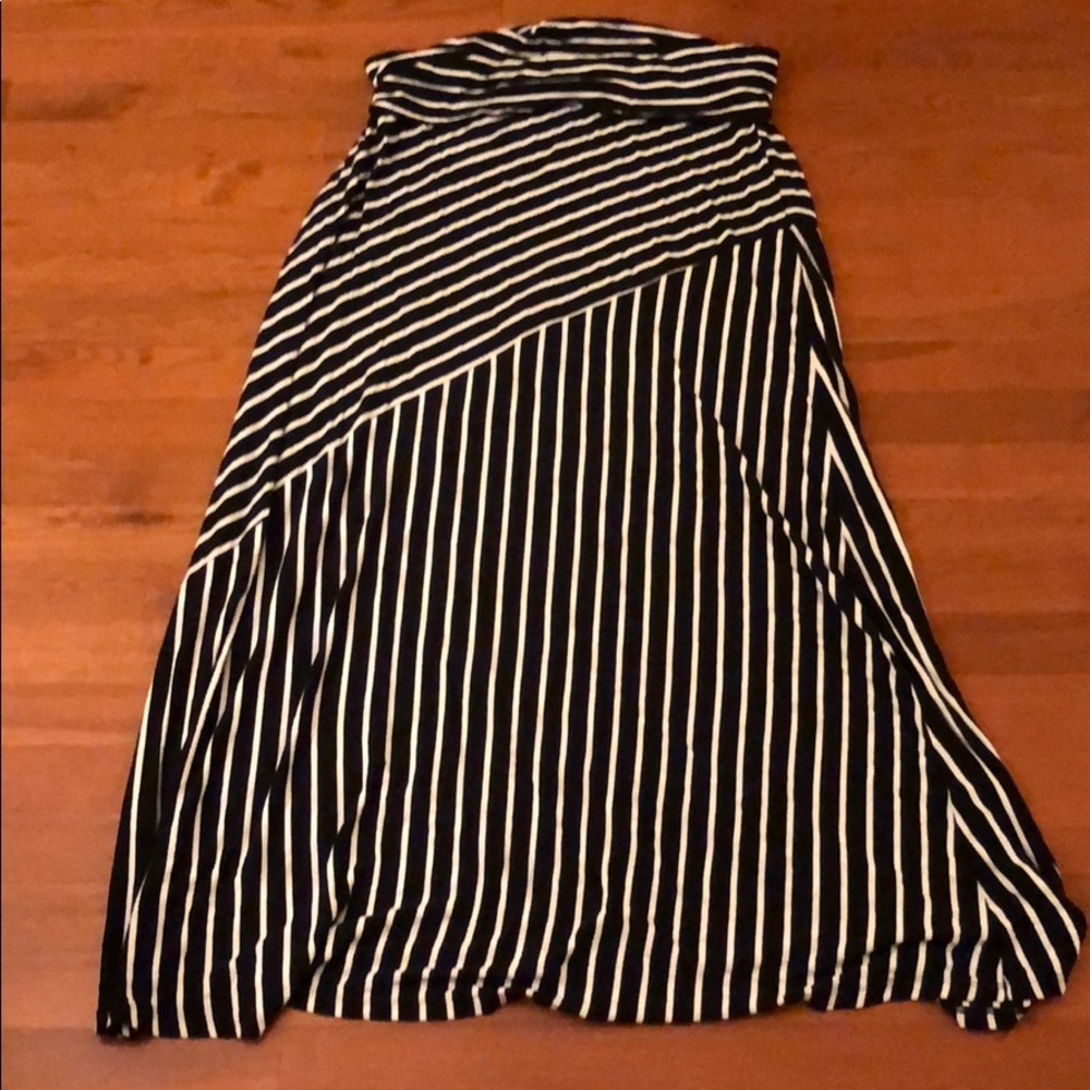 MIK Striped Maxi Skirt